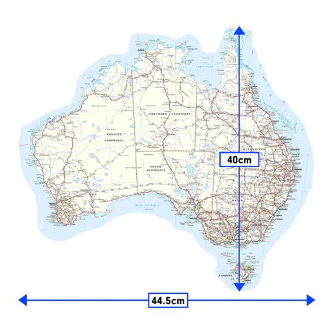 Medium Removable / Reusable Map of Australia!