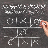Noughts and Crosses Chalkboard vinyl decal