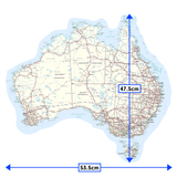 Large Removable / Reusable Caravan Decal Map of Australia