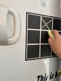 Noughts and Crosses Chalkboard vinyl decal