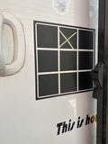 Noughts and Crosses Chalkboard vinyl decal
