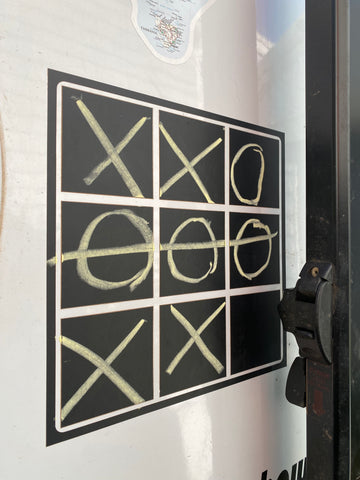 Noughts and Crosses Chalkboard vinyl decal