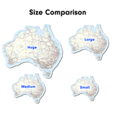 Large Removable / Reusable Caravan Decal Map of Australia