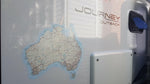 MEDIUM Aussie Traveller Map Vinyl Decal