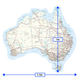 GIANT Aussie Traveller Map Vinyl Decal