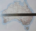SMALL Aussie Traveller Map Vinyl Decal