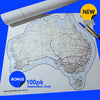 TABLETOP Traveller Caravan Decal map of Australia